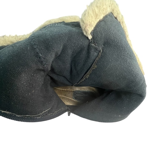 Earth Origins by Earth “Danielle” Black Suede Leather & Faux Fur Mid-Calf Boots - Picture 7 of 12